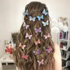 Butterfly Hair Clips, CIEHER 20 Pieces Butterfly Barrettes Glitter Double Butterfly Clips for Women Girls 3D Butterfly Hair Clip Small Hair Clips Y2K Hair Clips Butterfly Hair Accessories