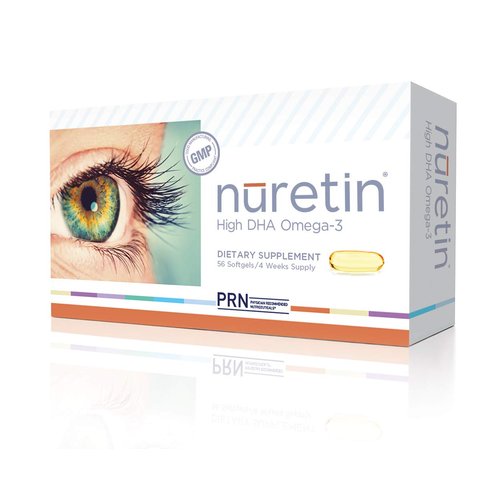 PRN Nuretin - High DHA Omega-3 Fish Oil Supplement (1000mg DHA & 200mg EPA) - Support Healthy Retinal Function - Re-esterified Triglyceride Form –Eye Health Supplements for Adults – 1 Month Supply