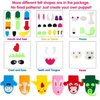 WATINC 6Pcs Hand Puppet Making Kit, Art Craft Felt Sock Puppet Toys, Creative DIY Make Your Own Puppets Pompoms Wiggle Googly Eyes Storytelling Role Play Party Supplies Gift for Girls Boys (Animals)