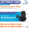 Optimus Plug-in GPS Tracker for Cars - Easy Installation - Harsh Driving Alerts - Reporting History and More - Extension Cable Included