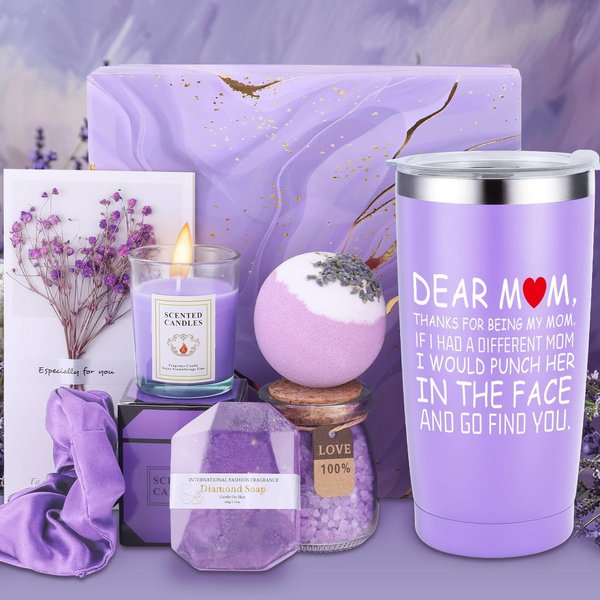 Women Spa Gifts Basket Birthday Box Set Mom Mother Mama Christmas Xmas Birthday Who Have Everything Unique Sentimental from Daughter Son Personazlied Customized Funny Good Gag Special Cool Present