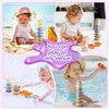 AMCHSURI Bath Toys for Kids Ages 1-3, 14 PCS Mold Free Toddler Bath Toys for 2-4 Bathtub Water Toys Bath Boats and Cups for Babies 6-12 Months Early Learning Educational Gift
