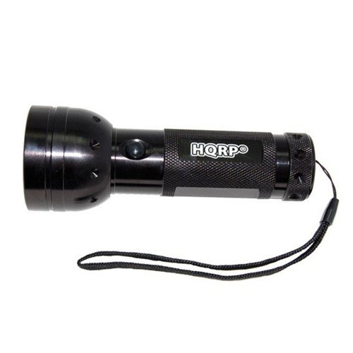 HQRP 390 nM 51 LED Flashlight Blacklight for Hotel Room Inspection, Saliva Sperm Identification, Pet Urine Detection, Scorpion Hunting, Security Control, Leak Detection, etc.