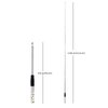 HYS 27Mhz Antenna 9-Inch to 51-inch Telescopic/Rod HT Antennas for CB Handheld/Portable Radio with BNC Connector Compatible with Cobra Midland Uniden Anytone CB Radio