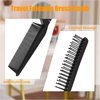 Qjaiune 6 PCS Travel Foldable Brush Comb Portable Folding Comb, Anti-Static Hair Comb Mini Pocket Comb, Double Headed Hair Brush Hairdressing Tools Plastic Folding Comb for Men Women (Black)
