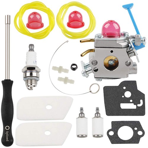 128LD Carburetor Air Filter Tool Fuel Line Filter Carb Tune Up Kit for Husqvarna Trimmer Edger 128C 128CD 128L 128R 128RJ Poulan Zama C1Q-W40A