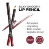 KISS New York Professional Slim Lip Pencil, Creamy Soft Lip Liner, Smooth Long-Lasting Rich Lip Color, Natural Lip Makeup, Water-Resistant Lip Crayon (Burgundy)