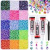 18000Pcs Resin Jelly Rhinestones for Crafting, Multicolor 3mm Flatback Rainbow Gems, Bedazzling Crystal with 3Pcs 10ml B7000 Jewelry Glue for DIY Crafts Clothing Shoes Nail Art