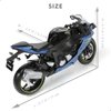 Risopen 1/12 Kawasak Ninja Motorcycle Model Toy Mini Alloy Metal Diecast Motorcycle Model Blue Motorcycle Model Toy Sport Motorcycle Racing Model Collection Gift for Men Kid Boy (ZX-6R)