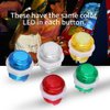 5PC Arcade Button LED Illuminated Push Buttons with Microswitch for Arcade Machine Games Console Parts