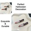Halloween Hair Clips 5 Pcs Mini Knife Hair Clips Black Hair Accessories Punk Knife Clip Barrettes Black Halloween Hair Pins for Women Girls Cosplay Party Halloween Hair Decoration