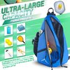 HIMAL Pickleball Bag-Adjustable Pickleball,Tennis,Racketball Sling Bag-Pickleball Backpack with Water Bottle Holder for Men and Women,Blue