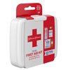 J&J Red Cross First Aid To Go Mini Portable Emergency Wound Care Travel Kit with Adhesive Bandages, Gauze Pads & Wipes for Purse, Backpack, Gym Bag, Car or Luggage, 12 Count