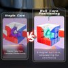Moyu RS3M V5 2023 Ball Core UV Coated 3x3 Speed Cube with Robot-Shape Display Box, 3x3 Puzzle Cube Stickerless RS3M V5 MagLev Master Cube (MagLev+Ball-Core Magic Clothes)