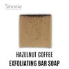 Sinarie Soaps Hazelnut Coffee Exfoliating Bar Soap - Natural Skincare with Nourishing Oils and Rich Aroma - Gentle Scrub for Smooth Skin - Cleansing Bar