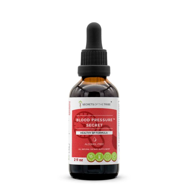 Secrets of the Tribe - Blood Pressure Secret, Healthy Circulation Formula, Herbal Supplement Blend Drops Alcohol-Free Liquid Extract 2 fl oz