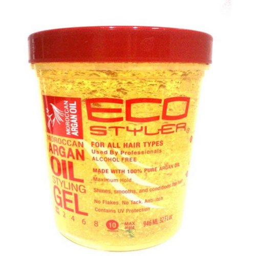 ECOCO EcoStyler Styling Gel, Moroccan Argan Oil, 32 oz (Pack of 6)