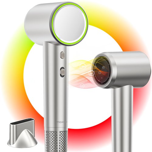 Professional Ionic Hair Dryer 110,000RPM High Speed Hair Dryer Negative Ions Hair Dryer, Fast Drying, Lightweight, Quiet, Portable for Home/Travel Essentials,Hair Tools Air Dryer for Hair Silver