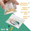 Pill Bag Pouch, Reusable Plastic Pill Organizer Bags, Size 3" X 2" 3 Mil (Pack of 100)