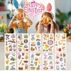 Easter Temporary Tattoos for Kids 10 Sheets Bunny Easter Egg Chicks Cartoon Design Tattoos Stickers Waterproof Fake Tattoos for Easter Day Party Favor Supplies Accessories