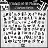 190 PCS Death to My 20s Decorations, Rip My Twenties Temporary Tattoos, Rip to My 20s Birthday Decorations for 30th Birthday Black Funeral Party for Women's and Man's Funny Thirtieth Birthday Party