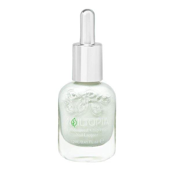 Nailtopia - Plant-Based Chip Free Nail Lacquer - Non Toxic, Bio-Sourced, Long-Lasting, Strengthening Polish - So Fresh, So Clean (White) - 0.41oz