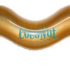 Coconut Float: Gold Glitter Heart Pool Float - 48"x40", Inflatable 48" Jumbo Ring, Anti-Leak, Durable, Water Accessory