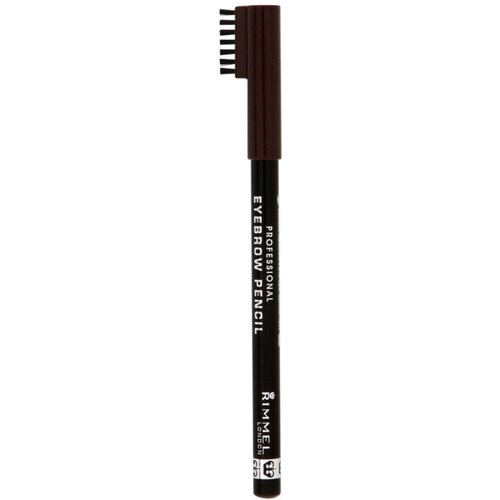 Rimmel Professional Eyebrow Pencil, Dark Brown 1 ea (Pack of 8)