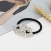 Xiwstar 5Pcs Sparkly Crystal Rhinestone Hair Bow Ties Scrunchies Ponytail Holder Women Girls Hair Bands Headband