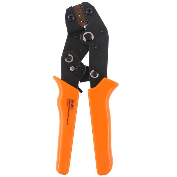 Hilitchi Professional Pin Crimping Tool 2.54mm 3.96mm 28-18awg 0.1-1.0mm² Compatible with Dupont Terminals with Wire-electrode Cutting Die Insulated Terminal Crimper/Stripper/Cutter Tool