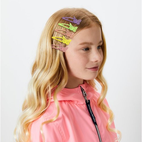 Butterfly Snap Hair Clips Set 6 Pieces Hair Clips for Girls Colorful Metal Clips for Thin Hair No Slip Hair Clip Girls Butterfly Hair Clips