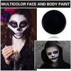 Black Face Body Paint Halloween Cosplay Clown Zombie Costume Sfx Makeup Professional Oil Based Cream Face Paint Palette for Adults and Kids