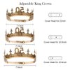 TOBATOBA 50th Birthday Decorations Men 50th Birthday King Crown and Birthday King Sash Set, 50th Birthday Gifts for Him Happy 50th Birthday Decorations for Men