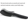 Bestbling Bling Styling Hair Smooth and Detangle Hair Brush for Women, Girl, Men, Arc-shaped Spareribs Comb (Black)