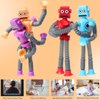 4 Pcs Telescopic Suction Cup Robot Toy, Coolest Pop Tubes Sensory Toys for Toddlers, Educational Fidget Toys Robot Party Favors for Anxiety Kids for 3-9 Year Old Boys Girls