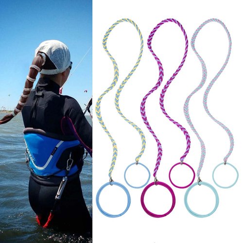 3 Packs 25" Colorful Ponytail Holders Hair Ties for Sports, Elastic Hair Tie Scrunchies No Damage Strong Tangle Free Braided Pony tails Hair Ties for Wind Water for Long Thick Curly Thin Fine Hair