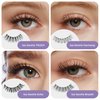 ISOPIA False Eyelashes, Ultra Soft Clear Band Lashes Wispy, Reusable Strip Lashes, Natural Lashes 1s Wearing Starter Friendly Kit (ECHO)