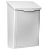 ARCHITECTURAL MAILBOXES 2681W White Marina Wall Mount Mailbox, Small