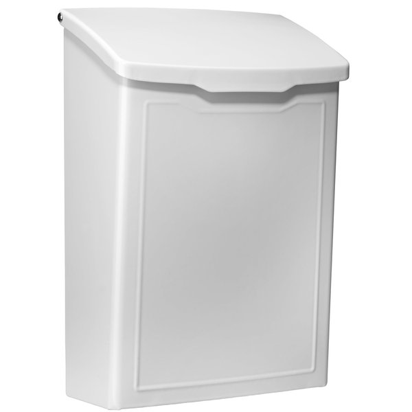 ARCHITECTURAL MAILBOXES 2681W White Marina Wall Mount Mailbox, Small