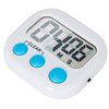LinkDm 6 Pack Small Digital Kitchen Timer Magnetic Back and ON/Off Switch,Minute Second Count Up Countdown, White