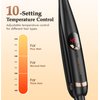 Small Flat Iron, 3/10" Pencil Flat Iron for Short Hair, Pixie Cut and Bangs, Negative Ions Small Hair Straightener for Edges with 10th Adjustable Temper. Auto Shut Off