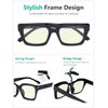 Eyekepper 4 Pack Ladies Computer Glasses Oversized Square Design Blue Light Filter Readers +2.00