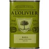 A L'Olivier Olive Oil Infused with Basil, 8.3 Ounce Tin