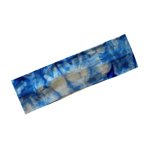 Funny Girl Designs Set of 7 2.25 INCH Marble Tie Dye Cotton Lycra Stretch Headbands Multi
