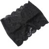 Oyabridal Vintage Lace Headbands for Women Elastic Lace Halloween Headband Party Accessories (Black)