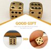 Metal Dice Set 6pcs Brass Dices Game Dice Metal Dices Poker Party Game Toy Portable Dice Man Boyfriend Club Bar Entertainment Game Accessories
