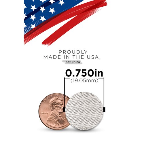 3/4 Inch Pipe Screens - Made in The USA 304 Stainless Steel Wire Mesh Filters (100 Pack)