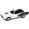 1971 Plymouth Barracuda Convertible SNO White w/Black Hemi Side Billboards Class of 1971 Limited Edition 7418 Pieces Worldwide Muscle Cars USA 1/64 Diecast Model Johnny Lightning JLMC026-JLSP153A