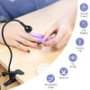 BUCICE 3W UV Nail Lamp, Hands Free Gel LED Dryer Polish Curing Lamps Rotated with Fixed Clip for Nails