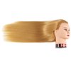 Traininghead 26"-28" Mannequin Head Hair Styling Training Head Manikin Cosmetology Doll Head Synthetic Fiber Hair Hairdressing Training Model with Clamp Stand (1813W2720)
